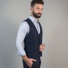 Chaleco de Lana Azul Marino