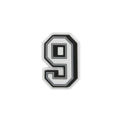Jibbitz™ Charm Número 9 Blanco