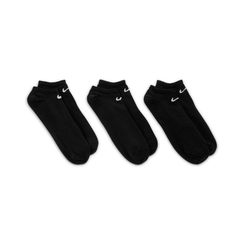 Medias Nike Everyday No Show 3-Pack de Hombre Negro