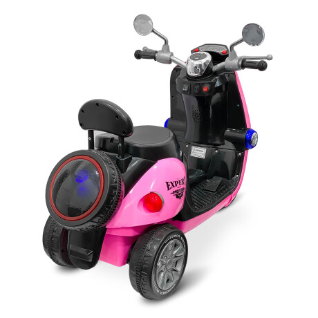 Triciclo Eléctrico Infantil Moto Para Niños A Batería Rosa