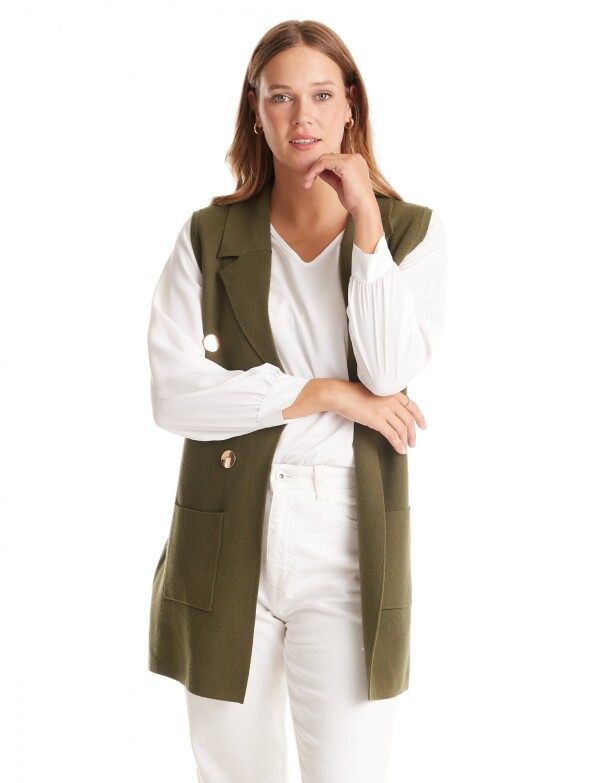 Chaleco Botones OLIVA