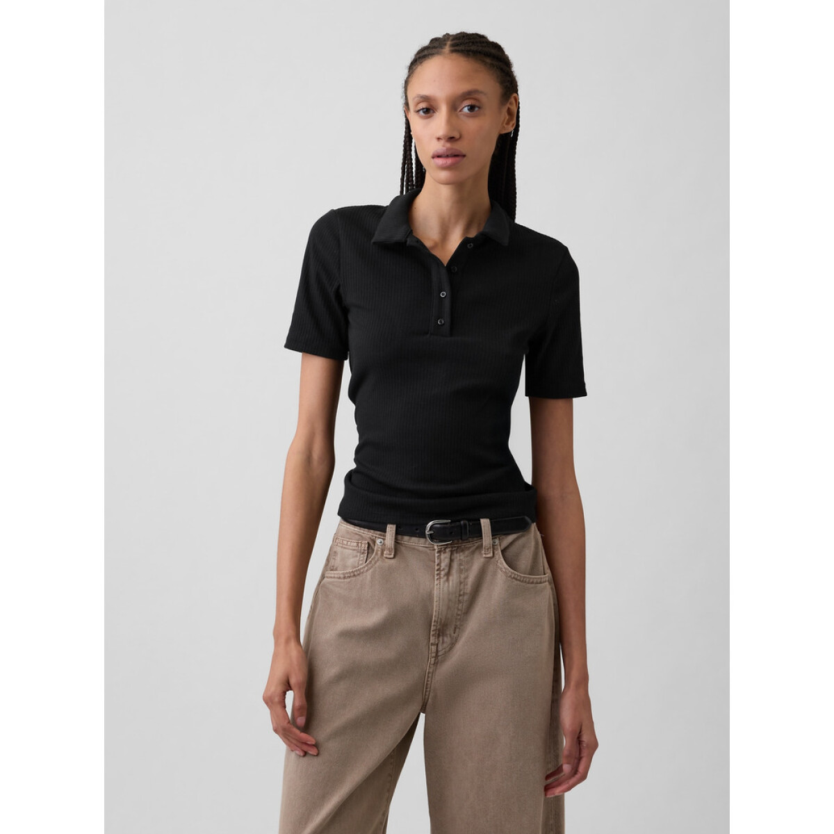 V-SS POLO TEE - BLACK 1 