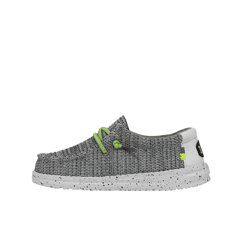 Calzado Hey Dude Wally Youth Sox Gris