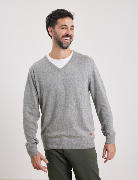 Sweater Harry Gris Medio Melange