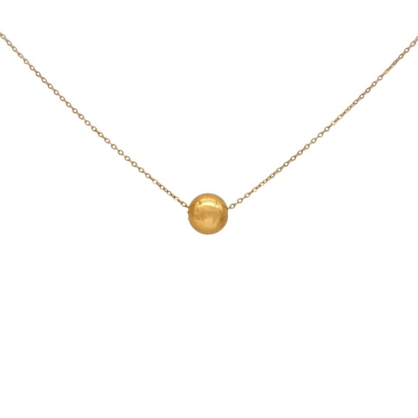 Conjunto Bolita-Oro bajo- Sin piedra-CJ8046 - Adulto - Sinpiedra