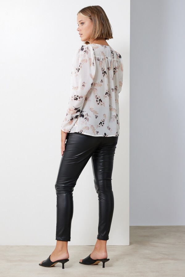 Blusa Gasa Floral CRUDO/MULTI