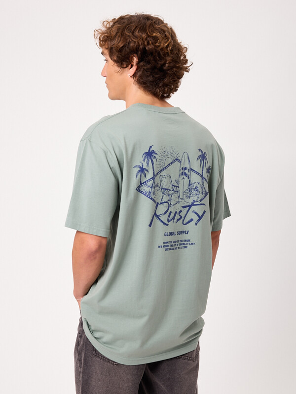 T-SHIRT OSLAS RUSTY Verde Seco