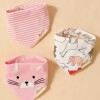Set baberos bandana x3 raton rosa