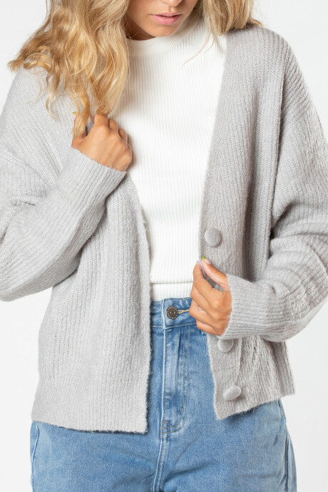 CARDIGAN PRETI RUSTY Gris Claro