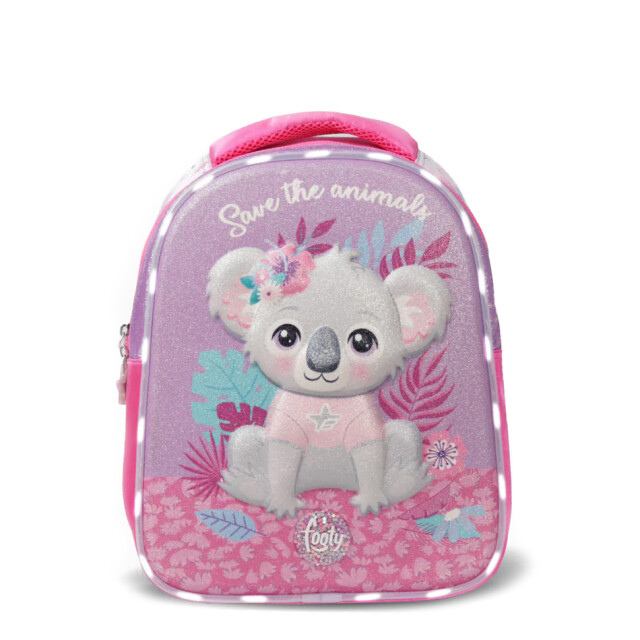 Mochila Footy Koala Relieve Lila - Fucsia