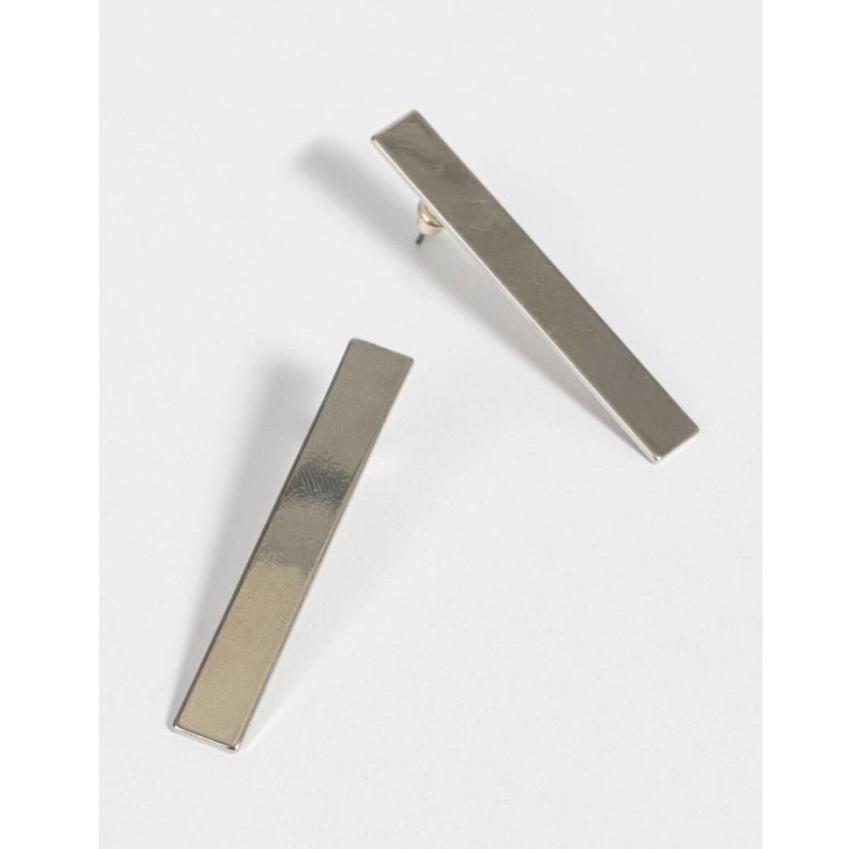 Aros De Metal - Plateado 