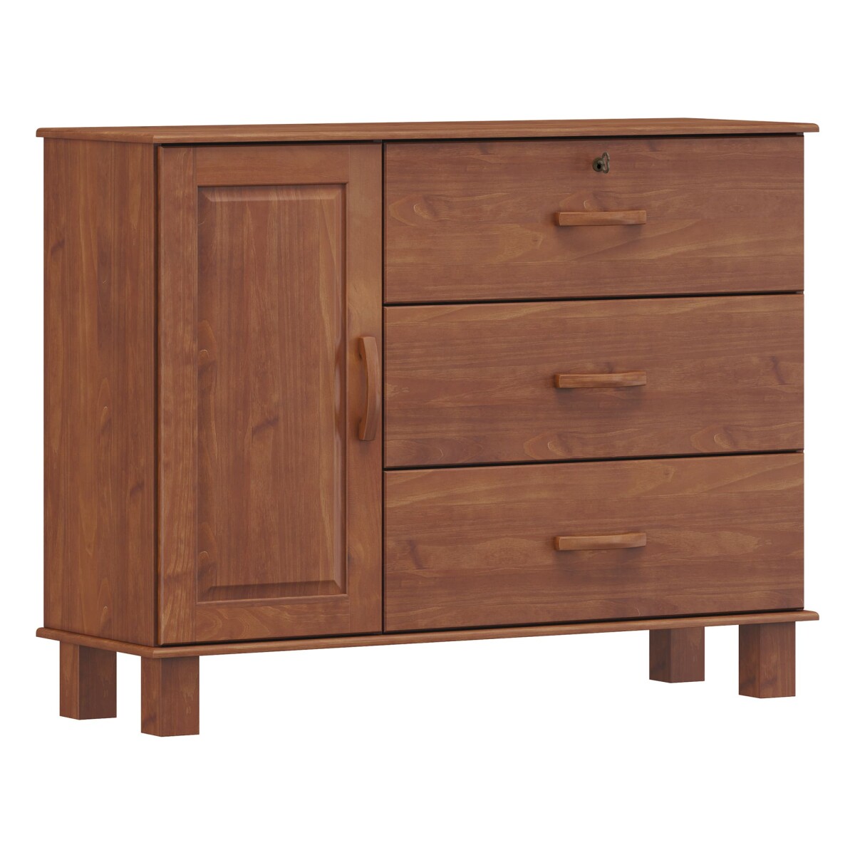 FINESTRA- COMODA 3 CAJONES Y 1 PTA BRONZE 1139TN 