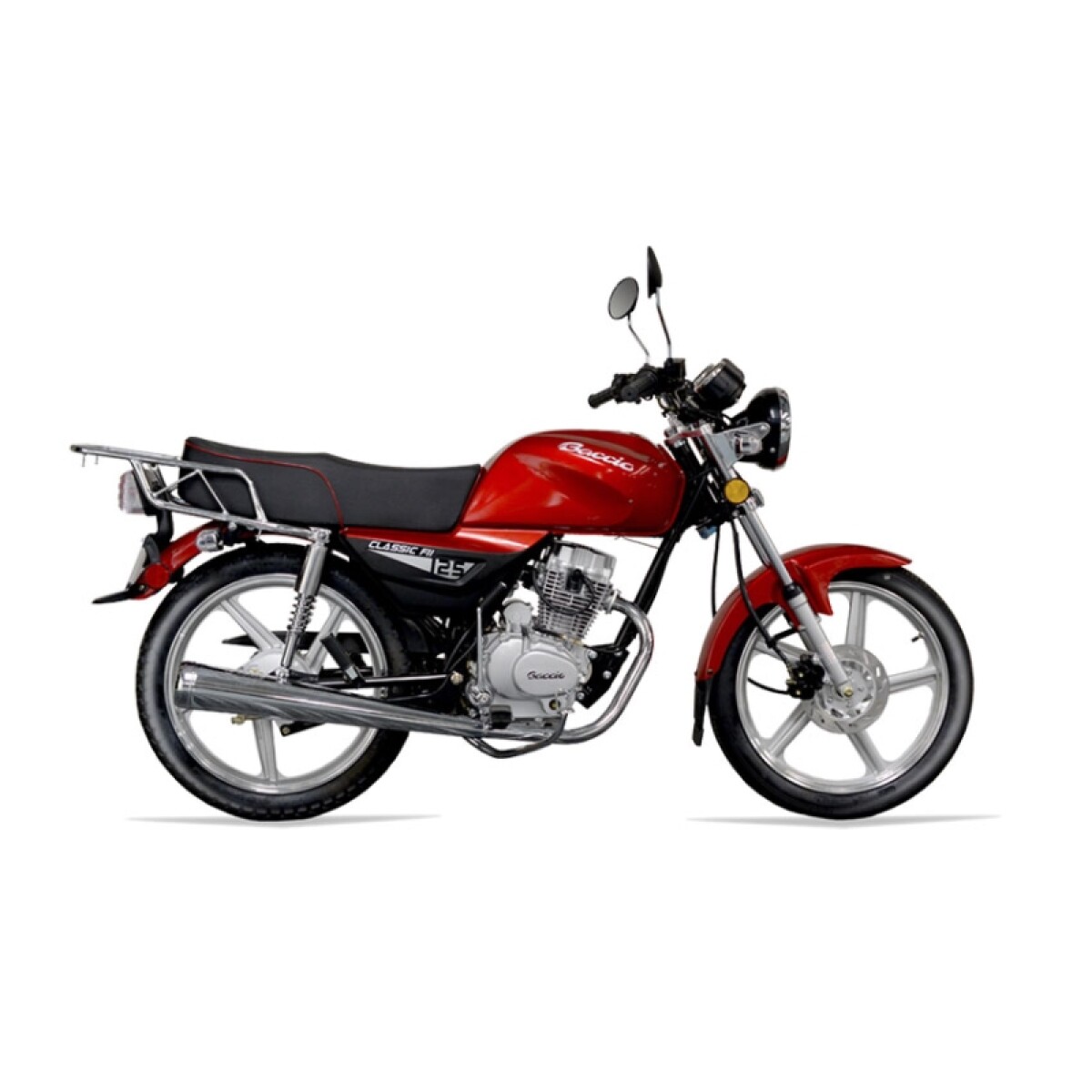 Moto Baccio Calle Classic F 125cc Ii Llanta De Aleacion - Rojo 