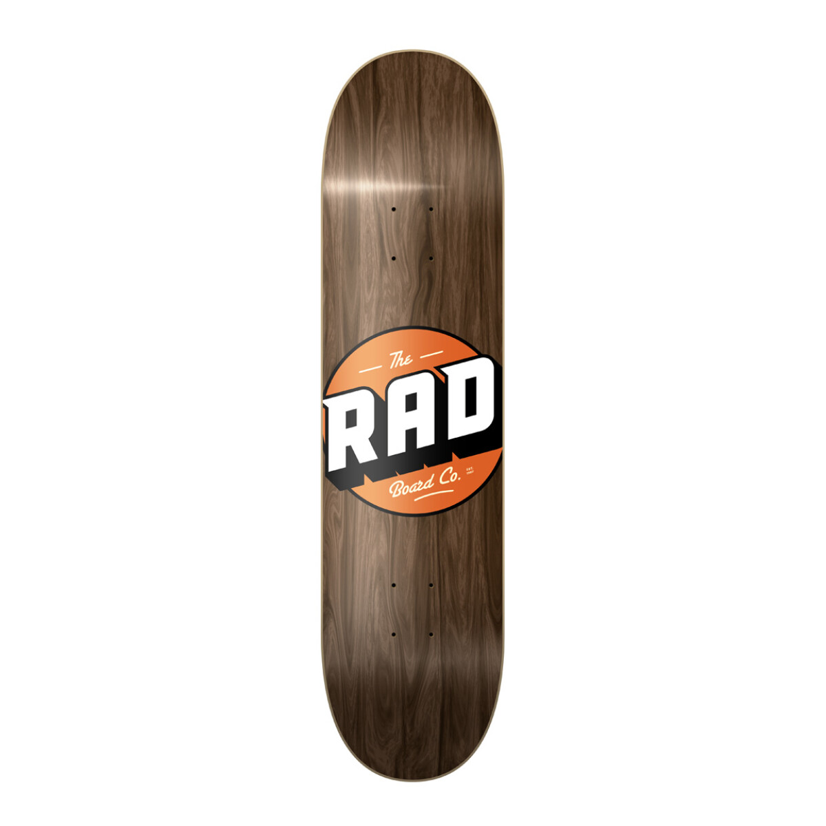 Deck Skate Rad 8.0" - Modelo Solid - Brown (Lija incluida) 