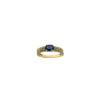 Anillo de oro amarillo 18k con brillantes y zafiros N8772 Anillo de oro amarillo 18k con brillantes y zafiros N8772