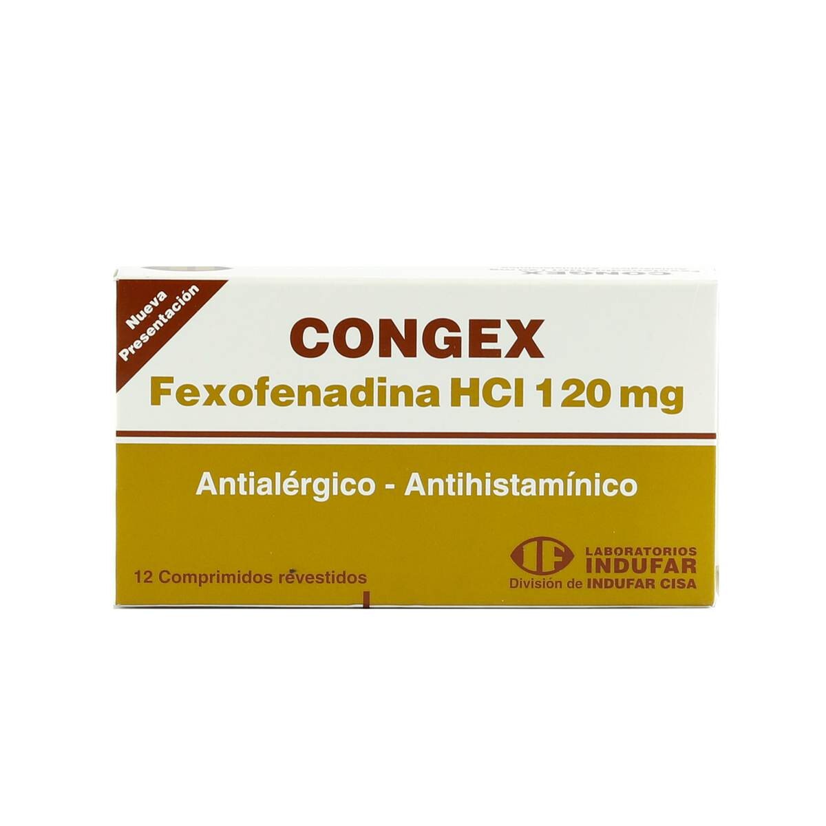 CONGEX 120 MG. CJ X 12 COMP. 