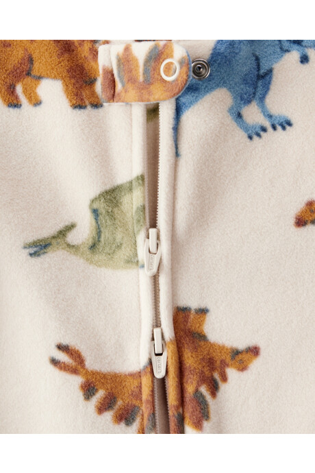 Pijama una pieza de micropolar, con pie, diseño dinos Pijama una pieza de micropolar, con pie, diseño dinos