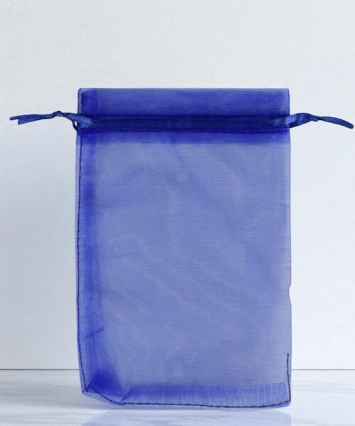 Bolsa organza 12x17 cm. AZUL
