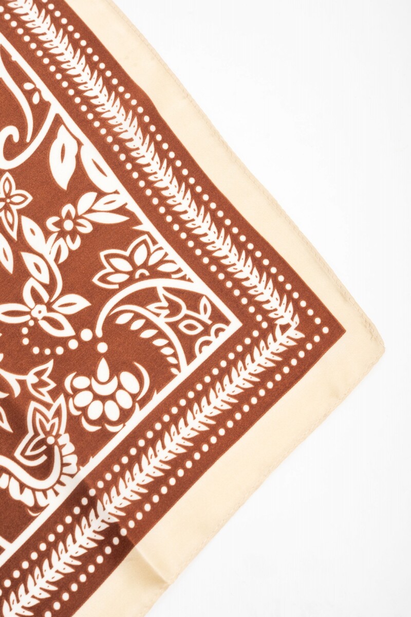 Bandana Arabescos Clásicos Chocolate