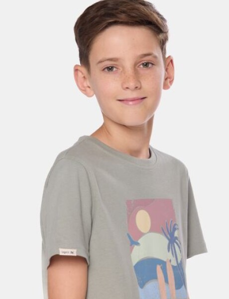 REMERA ESTAMPADA Verde