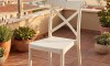 Silla Cruceta de polipropileno ZJ09 Blanco Tiza