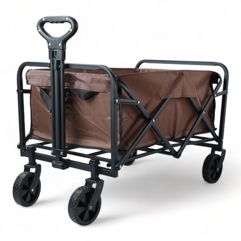 Carro 4 Ruedas Plegable Playa Camping Exteriores 120 Kg Moka