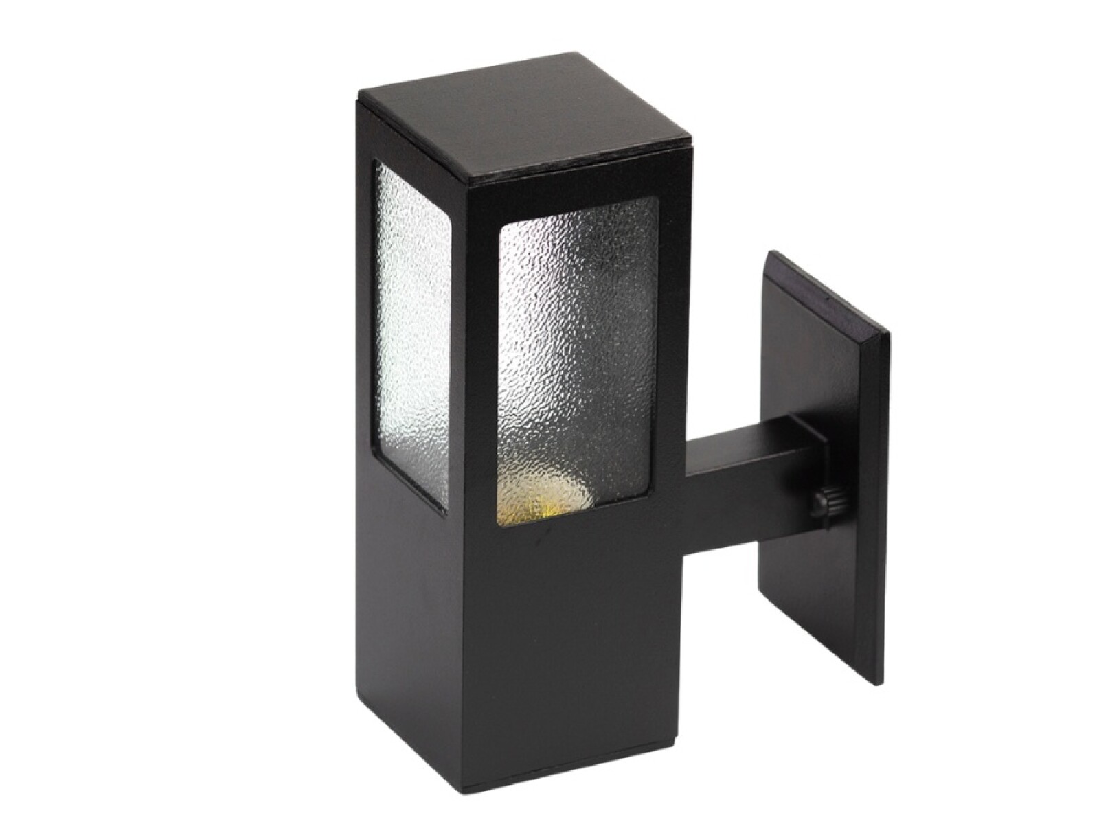 APLIQUE DE MURO GARTEN VCP VIDRIO 1XE27 ALUMINIO NEGRO 