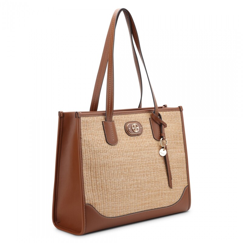 Ely 2 Comp Tote Natural/saddle Tan