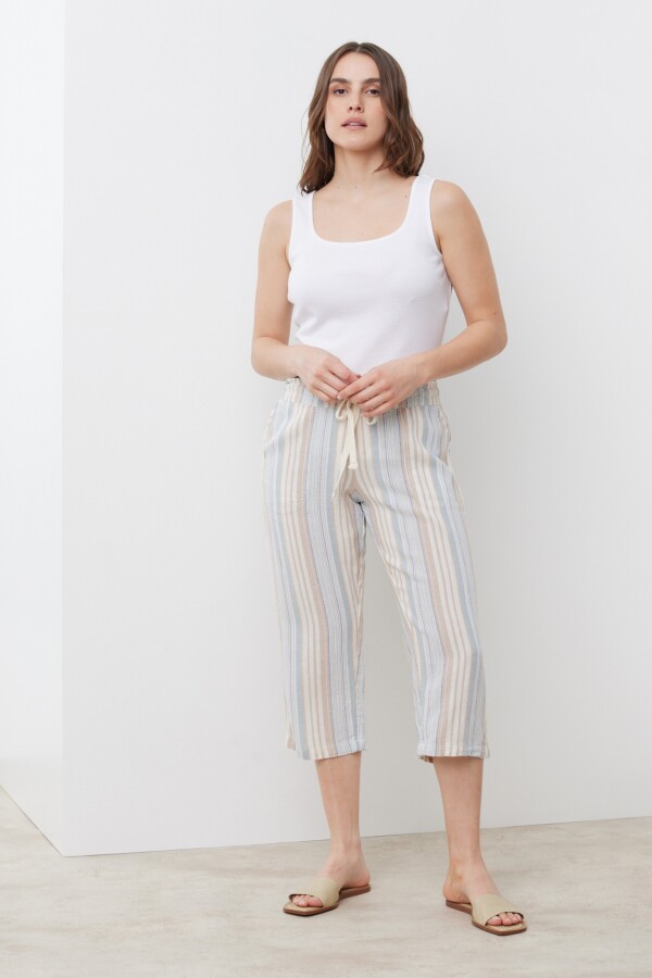 Capri Lino CELESTE/MULTI