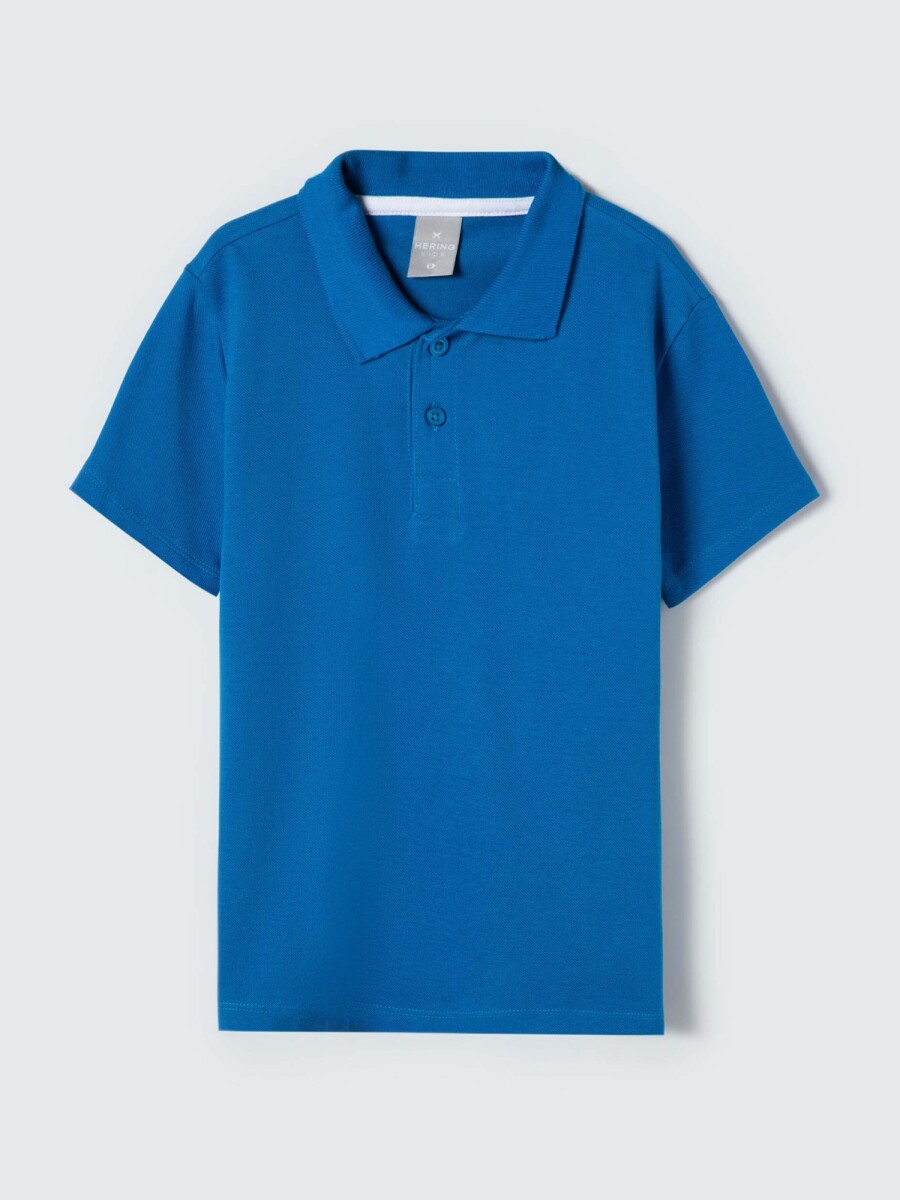 POLO BÁSICA INFANTIL - AZUL 