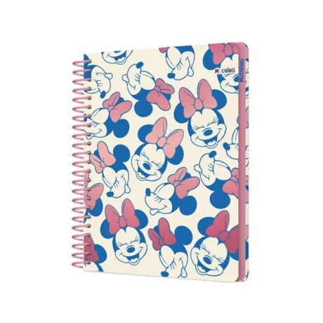 Cuaderno Mooving Premium 1/2 Oficio Minnie Mouse Moño Holográfico