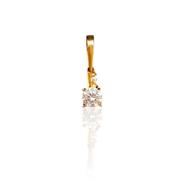 Dije Vintage-Oro bajo-Piedra Zirconia-CP8528 Conpiedra