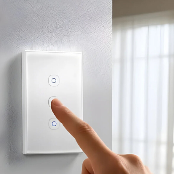 Plaqueta touch wifi "tx" 3 canales blanco matter SO0076