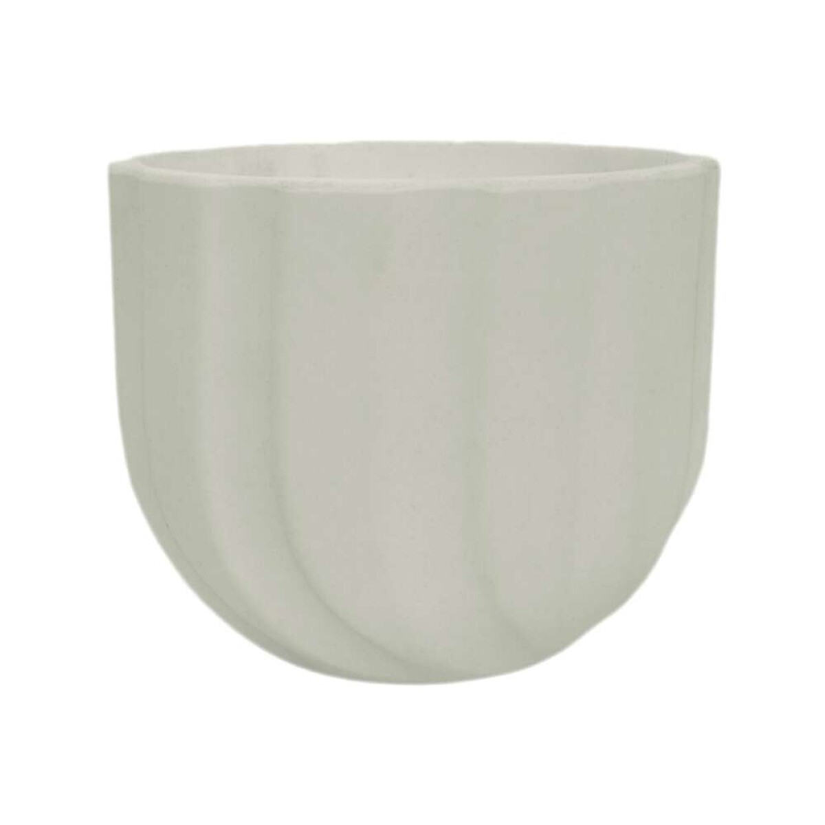 MACETA SPELLO ONDULATO 15X15CM - BLANCA 