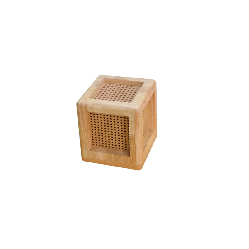 Lámpara portátil Cubo madera imantada Lámpara portátil Cubo madera imantada