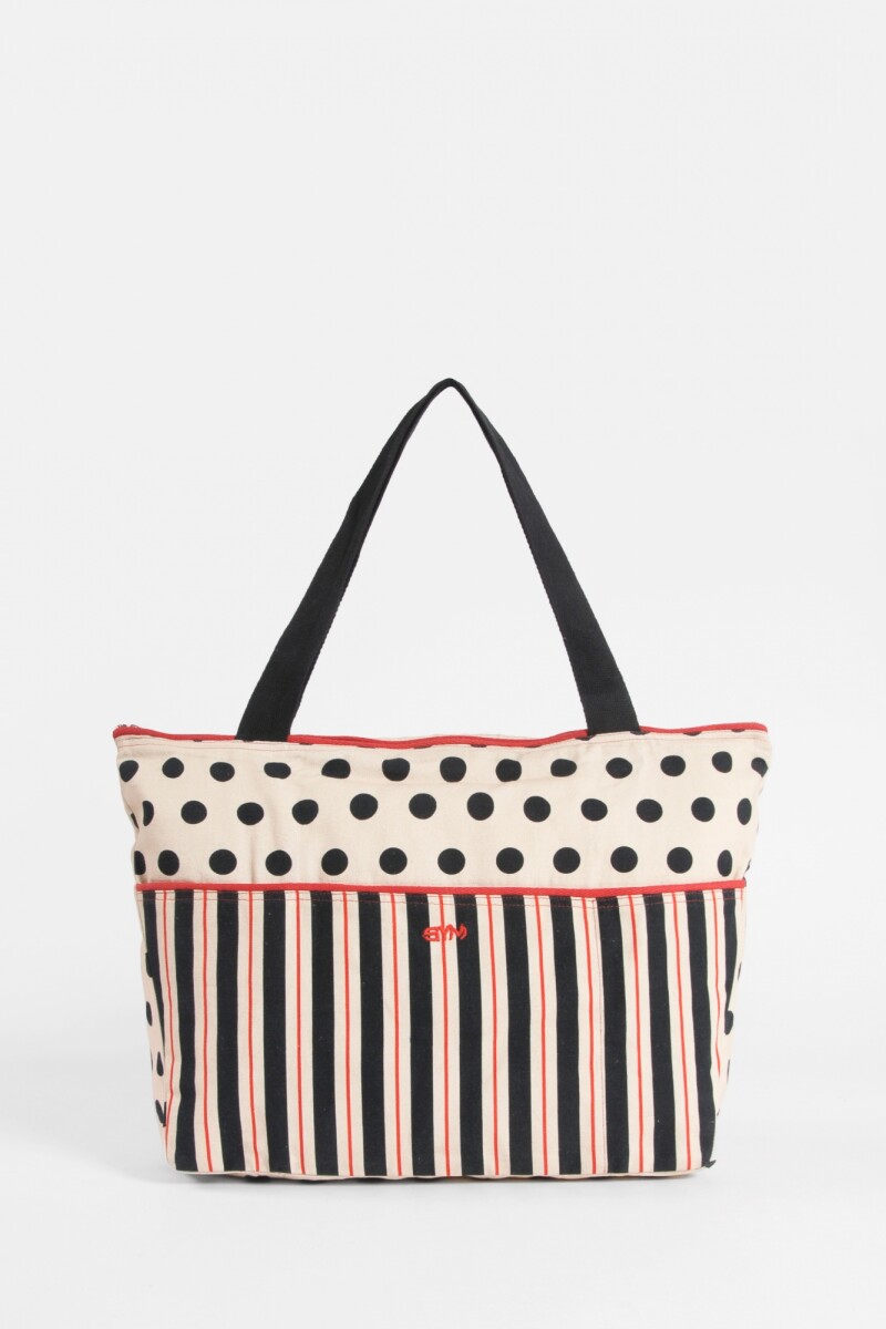 Bolso lunares negro