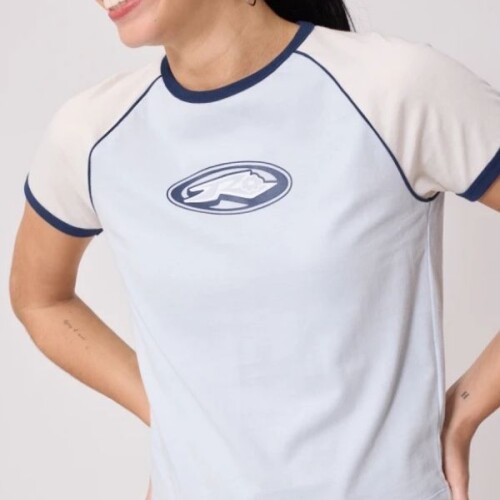 Remera Algodon Rusty Dama Celeste