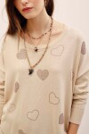 SWEATER HOTFIX HEARTS Crudo