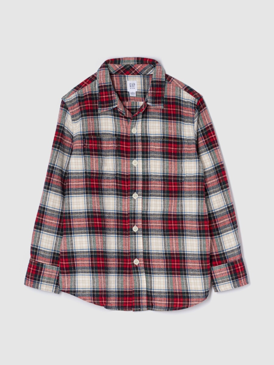 Camisa Flannel Niño - Sp Tartan Plaid 