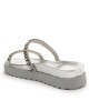 SANDALIA PLATA CON STRASS PLATEADO