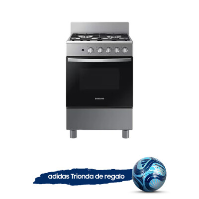 Cocina a Gas con 4 Quemadores con Quemador Rápido Black