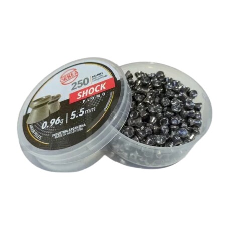 Balines SHOCK Plomo cal 5.5 250un 0.96g - ORBEA Balines SHOCK Plomo cal 5.5 250un 0.96g - ORBEA