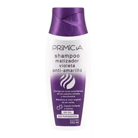 Primicia Shampoo Matizador Violeta 250ml – Neutraliza Tonos Amarillos Primicia Shampoo Matizador Violeta 250ml – Neutraliza Tonos Amarillos