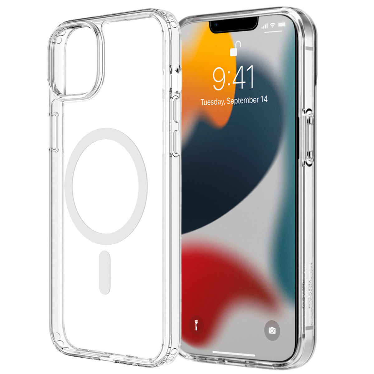 Case Funda Estuche de TPU Transparente MagSafe para iPhone - iPhone 15 PLUS 