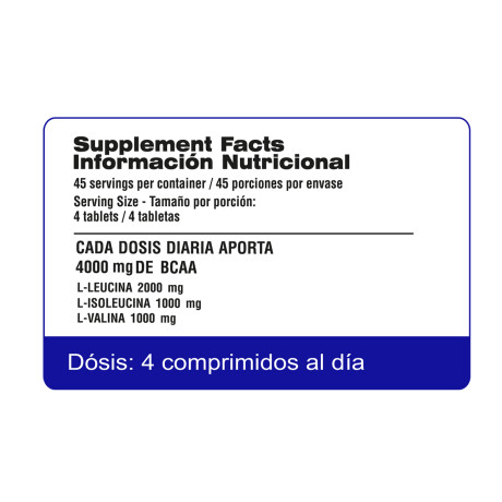 BCAA 4000 - QUALIVITS 120 TAB BCAA 4000 - QUALIVITS 120 TAB
