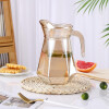 Juego de Jarra y Vaso de Vidrio Golden