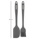 Set pincel y espátula de silicona GRIS