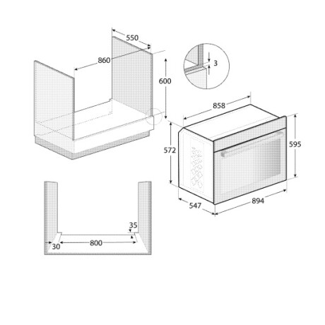 Horno de empotrar de 90 Cm Beko BBO91271MDX Horno de empotrar de 90 Cm Beko BBO91271MDX