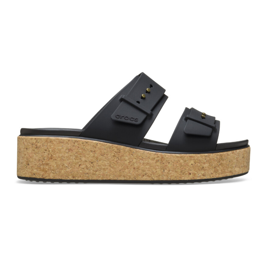 Sandalias Crocs Brooklyn Cork Buckle - Mujer Black