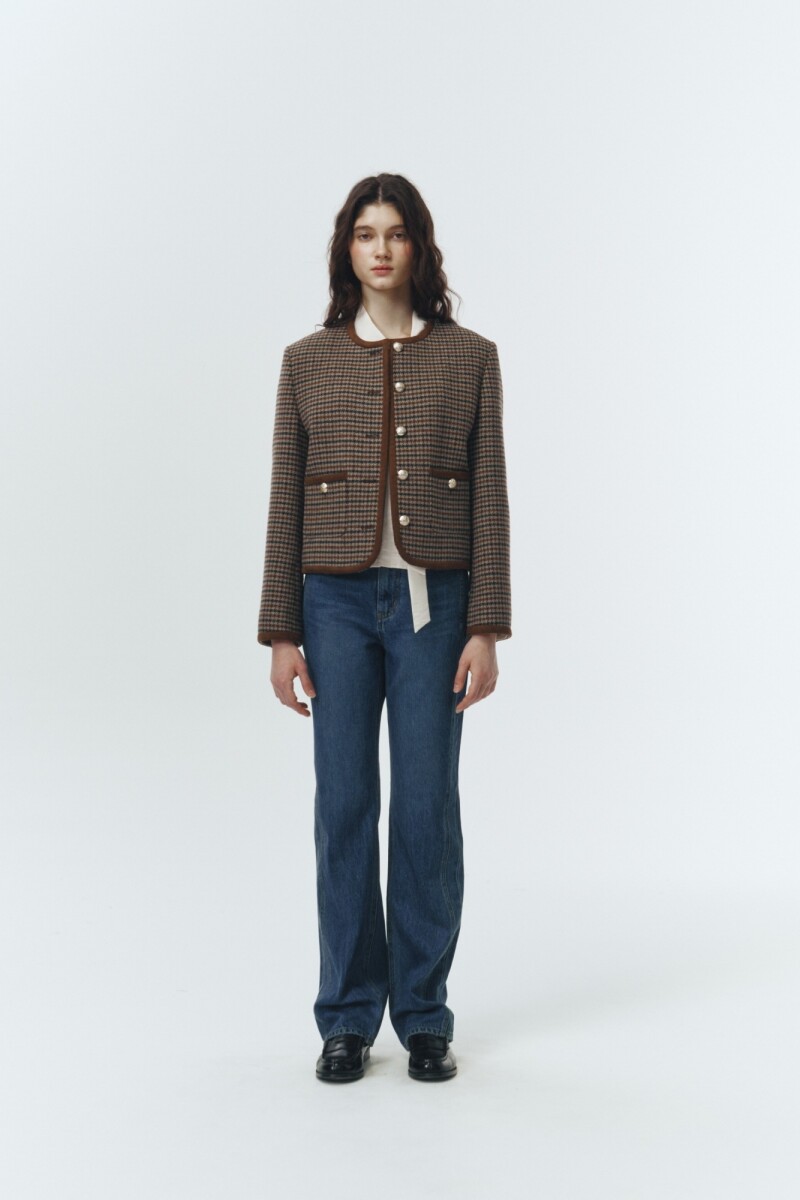 CHAQUETA CROP Multicolor